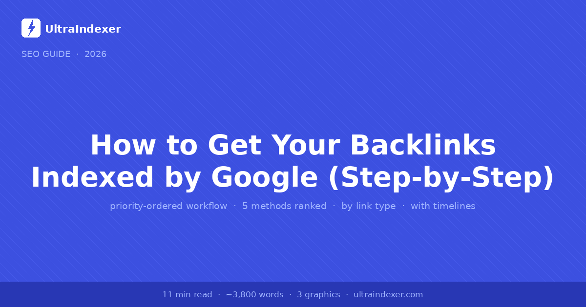 How to Get Your Backlinks Indexed by Google (Step-by-Step)